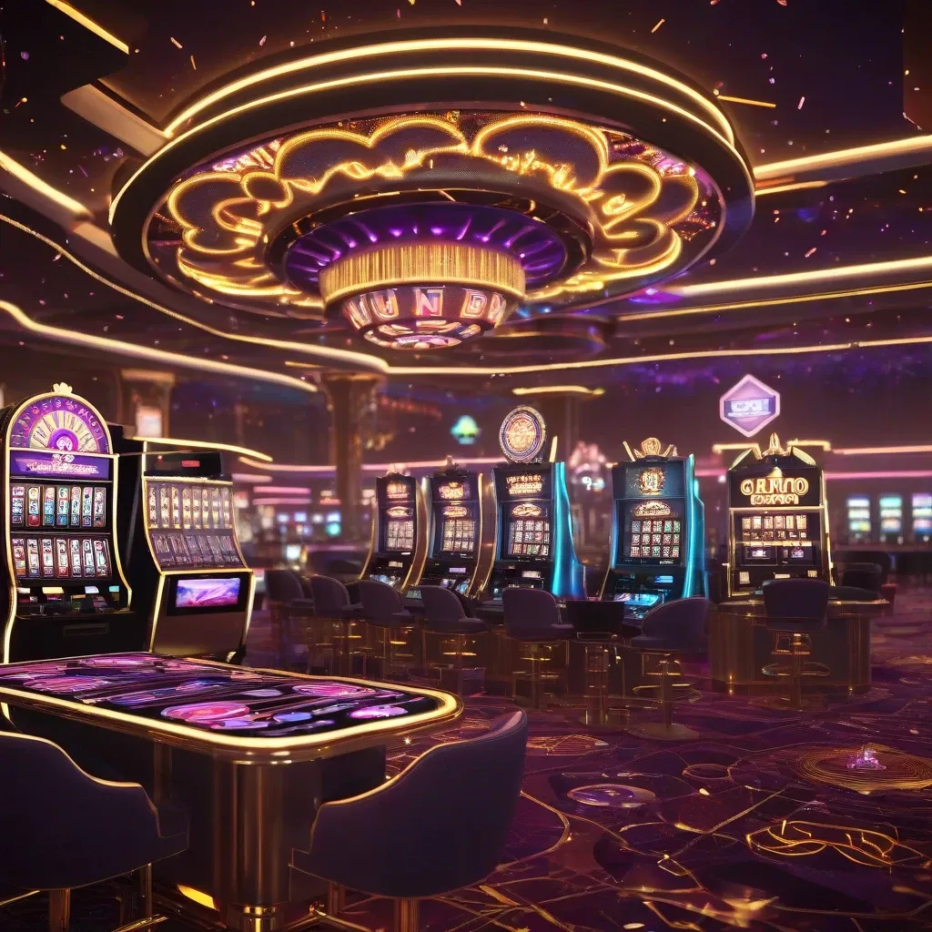 Neon Casino Crypto Glow